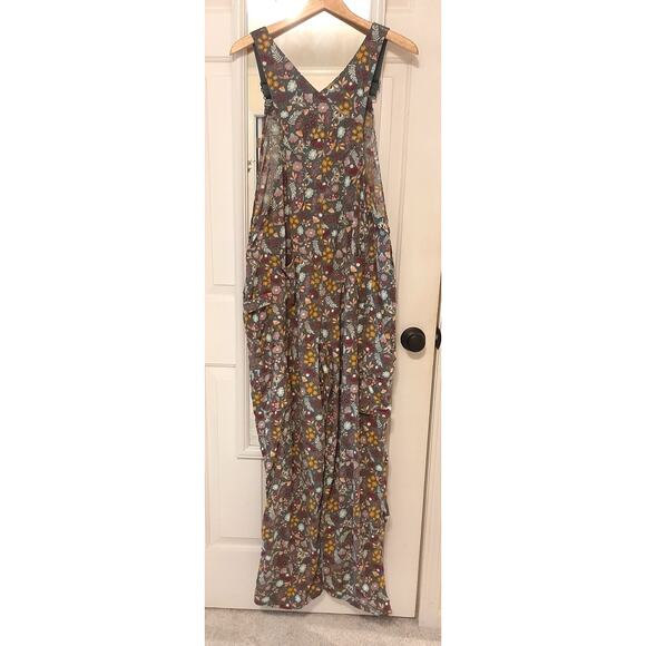 Duluth Trading Co. Heirloom Butterfly and Floral Print Gardening Bib Large X 31L - Picture 2 of 12